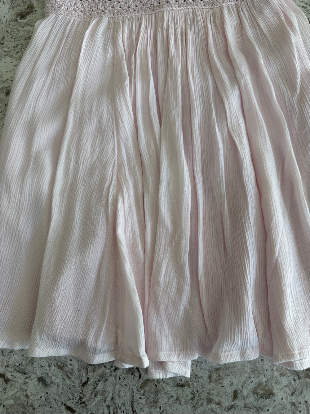 Hollister Halter Crochet Bodice Pink Dress - Picture 3 of 6
